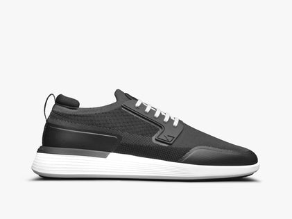 Mens SwiftKnit™ Derby Sport - Fair Black / White  View 2