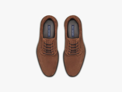 Mens Closer Derby - Excellent Chocolate / Brown  View 2