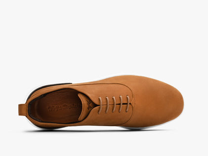 Mens Crossover™ Longwing Suede - Excellent Cognac / White  View 2