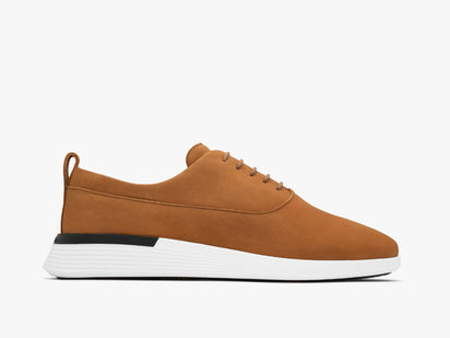 Mens Crossover™ Longwing Suede - Excellent Cognac / White  View 1