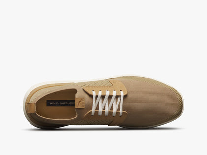 Mens SwiftKnit™ Derby - Excellent Sand / Off-White  View 2