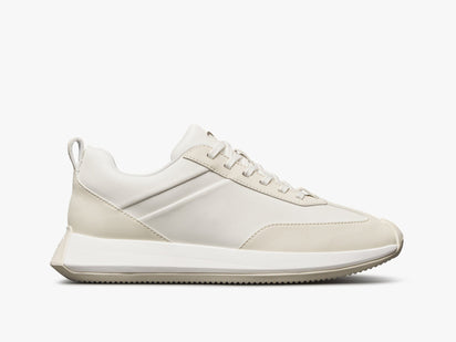 Mens Marathon Court - Excellent Off White / White  View 1