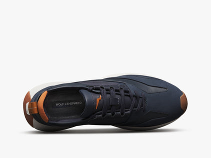 Mens Marathon Trainer - Excellent Navy / White  View 2