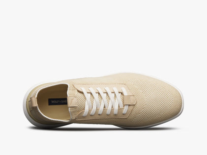 Mens SupremeKnit™ Trainer - Excellent Wheat / White  View 2