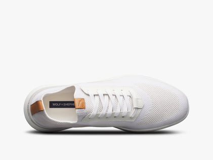 Mens SupremeKnit™ Trainer White / White  View 2