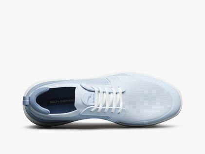 Mens SwiftKnit™ Derby Sport - Excellent Light Blue / White  View 2