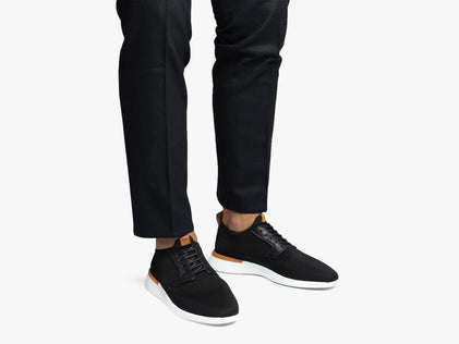 Mens SwiftKnit™ Derby - Excellent Black / White  View 2