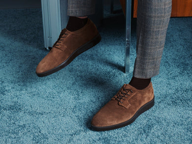 Mens Closer Derby - Excellent tan-off-white  View 34