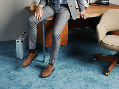 Mens Closer Derby - Excellent tan-off-white  View 35