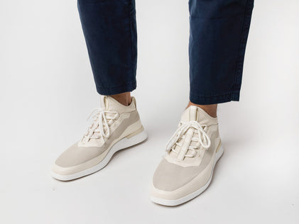 Mens Crossover™ Mid Sport - Excellent Off-White / White  View 2