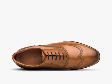 Mens Senna Wingtip black  View 6