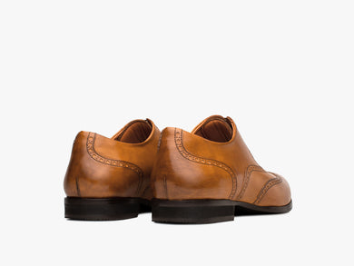 Mens Senna Wingtip black  View 7