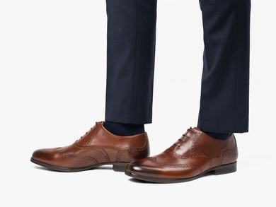 Mens Senna Wingtip black  View 12